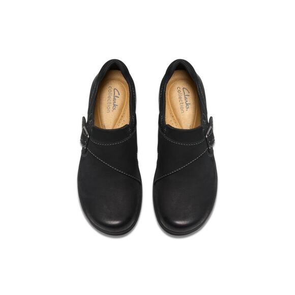 NWT Clarks Collection Women's Carleigh Jazz Loafer, Black Nubuck, 7 Medium US - Picture 3 of 5